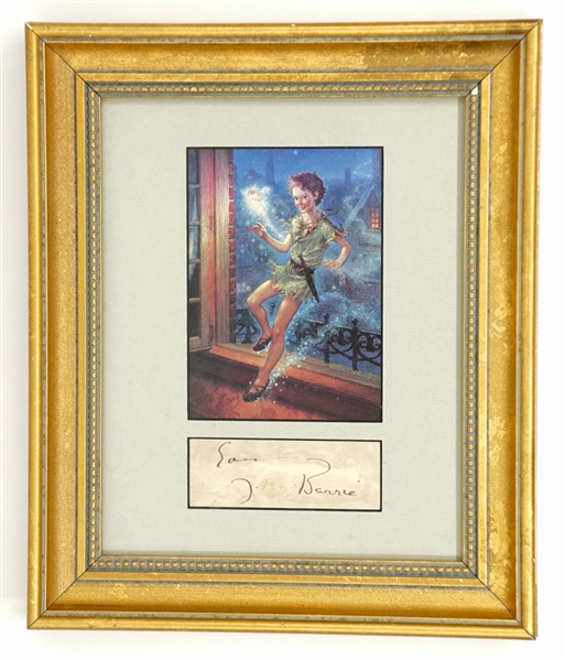 Peter Pan signature of Author J.M. Barrie