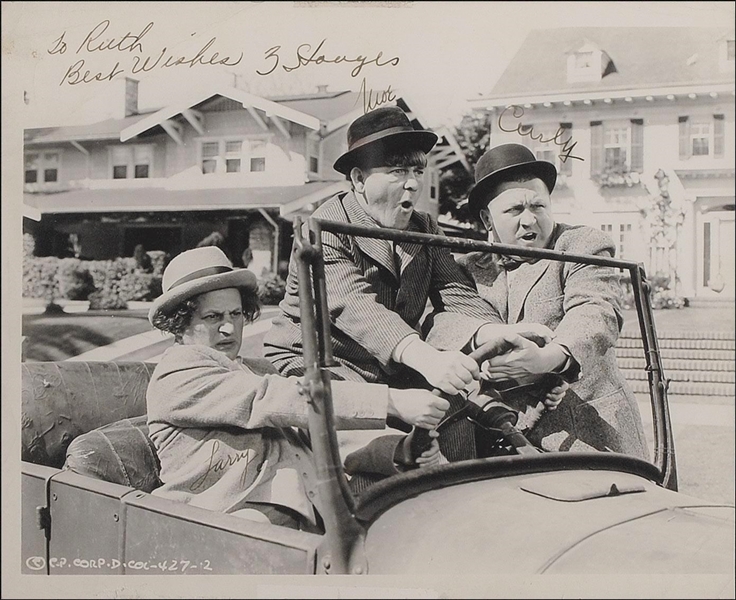  Three Stooges Classic SP In A Car