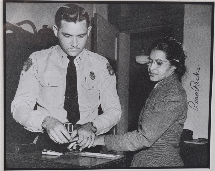 Rosa Parks Signed Famous Photo and Letter
