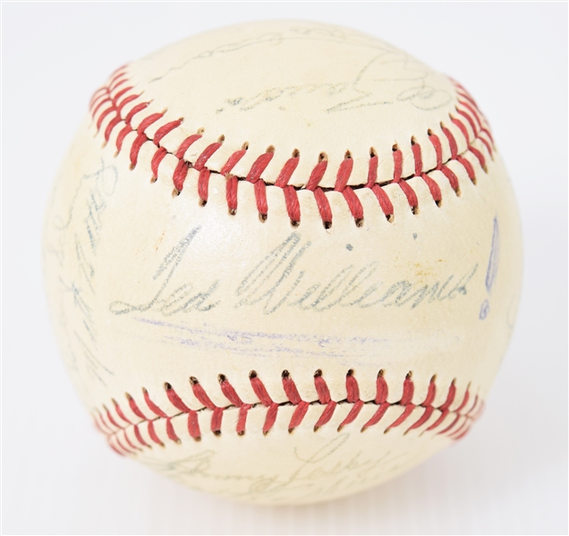 1949 Boston Red Sox Team Signed Baseball 
