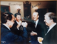Reagan, Ford, Carter  Signed Presidents Photo