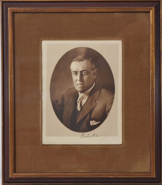 Stunning Woodrow Wilson signed photo 