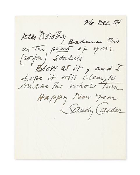 Alexander  Calder talks about  Making a letter into a Mobile