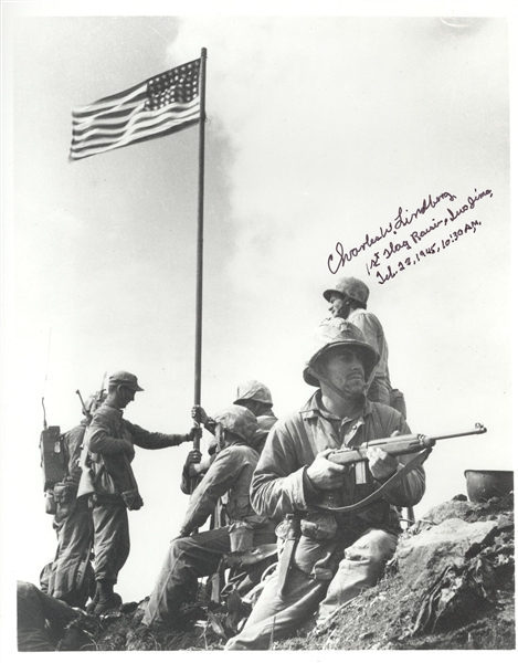 Charles Lindbergh Iwo Jima Flag Raiser
