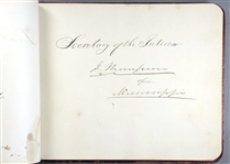 James Buchanan Cabinet Signed Autograph album
