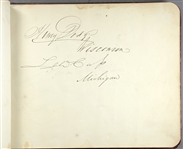 James Buchanan Cabinet Signed Autograph album