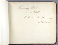 James Buchanan Cabinet Signed Autograph album
