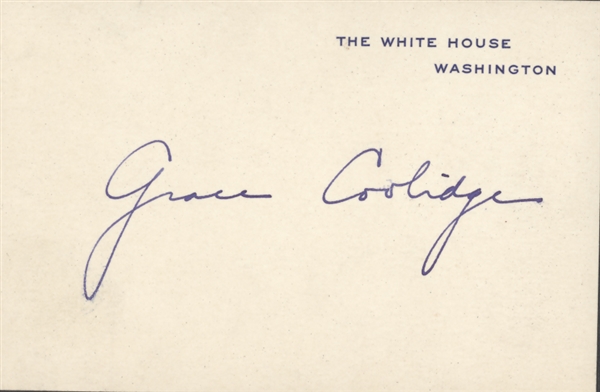 Calvin and Grace Coolidge White House Cards