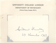 Harold Urey, Andrew Huxley