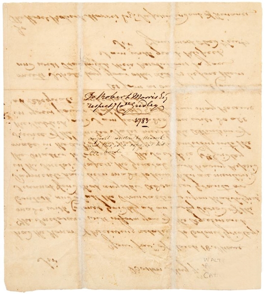 Important John Hancock Autograph Letter to Robert Morris