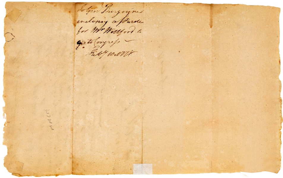 William Heath ALS 1778 to Lt. General Burgoyne about British Officers captured in New York,