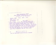 Apollo 14 Signed Photograph of Earth Landing. 