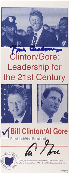 Bill Clinton/ Al Gore Signature