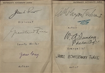 Waterman Autograph Album (Amelia Earhart,Louis Brandeis,AA Milne,Arthur Compton to name a few...