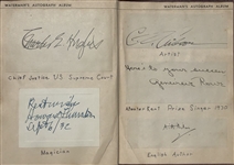 Waterman Autograph Album (Amelia Earhart,Louis Brandeis,AA Milne,Arthur Compton to name a few...