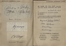 Waterman Autograph Album (Amelia Earhart,Louis Brandeis,AA Milne,Arthur Compton to name a few...