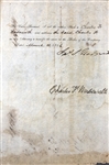 Buffalo & State Line Rail Road Company signed by James S. Wadsworth
