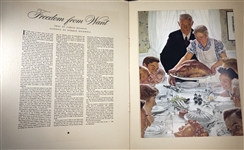 Norman Rockwell Signed The Four Freedoms Presentation booklet