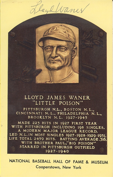 Pittsburgh Pirates Lot - Lloyd Waner, Willie Stargell