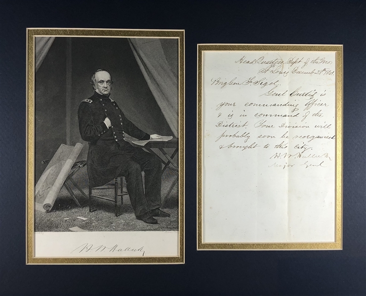 Major General Henry W. Halleck Wardate Letter
