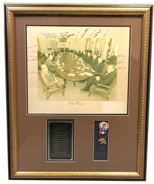 Richard Nixon's Complete Cabinet Signed Photo
