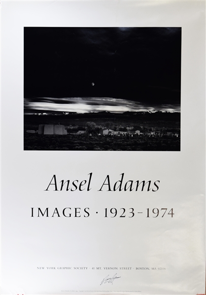  Ansel Adams Signed  poster for Images 1923-1974