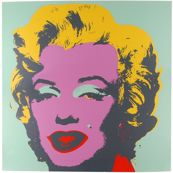 Andy Warhol Signed Marilyn Print