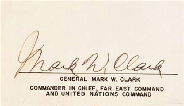 General Mark Clark Worn Patches