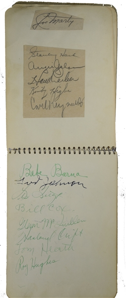 Signed Album With Lou Gehrig, DiMaggio, Williams and Over a 100 Baseball Autographs 