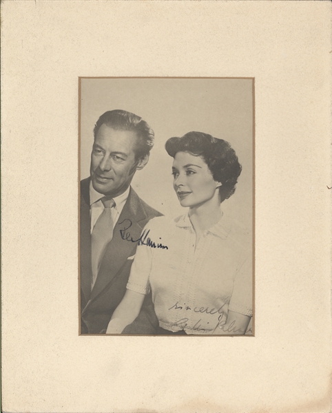Rex Harrison and Lilli Palmer Vintage Signed Photograph