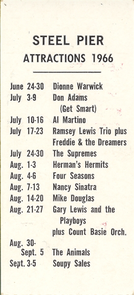 Rare Beatles August 16, 1966 Concert Ticket