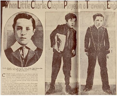 Charles Chaplin and Sydney Chaplin Earliest Known Photograph