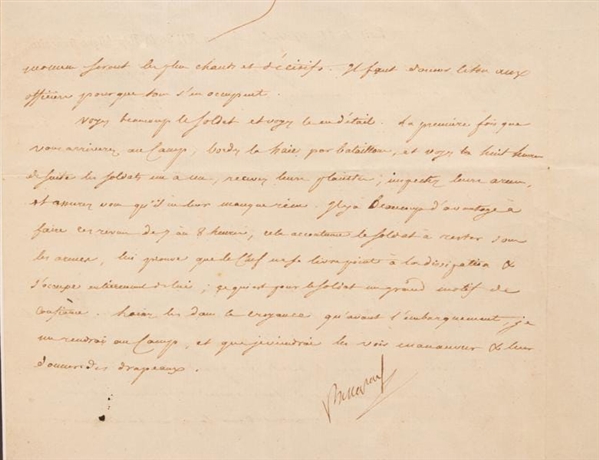 Important Napoleon Bonaparte Signed Letter