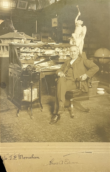 Vintage Thomas Edison Signed Photo