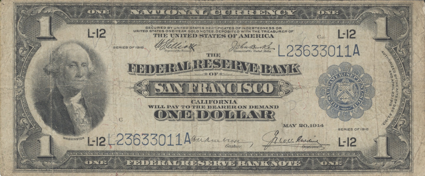 1914 $1 Dollar & 1923 $1 Dollar