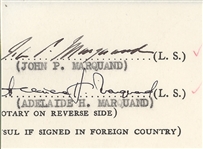 John P. Marquand, Christopher Morley, Somerset Maugham, John Galsworthy, P. C. Wren