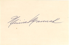 Heinie Manush Autographed Card