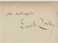 Emile Zola Hand Written letter