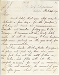 Daniel Dixon Porter Letter Sending Senators & Commissioners for treaty with St. Domingo