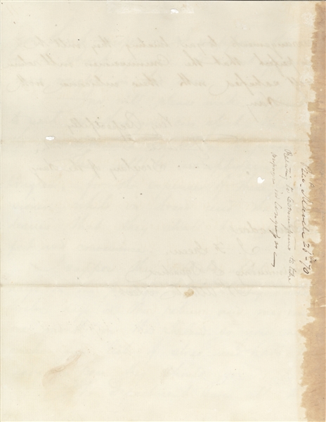 Daniel Dixon Porter Letter Sending Senators & Commissioner's for treaty with St. Domingo