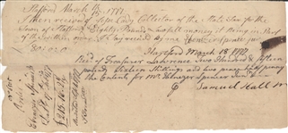 Oliver Ellsworth Signed Document