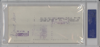 Sammy Davis Jr Signed Check