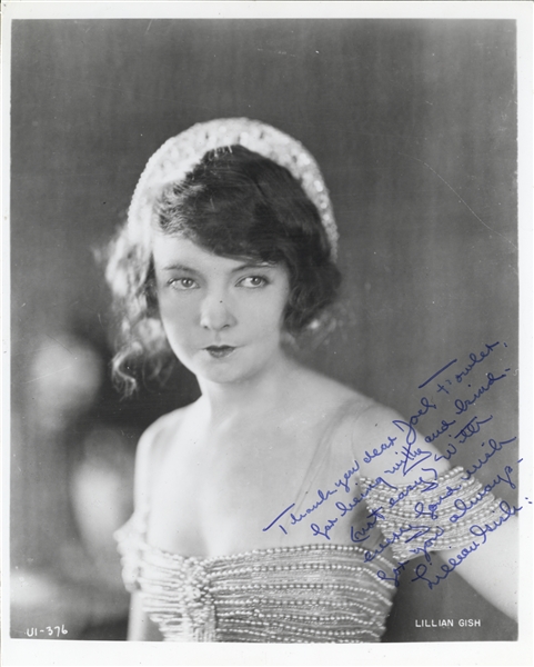 Lillian Gish Signed Photo