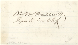 Henry Halleck & Benjamin Butler Signatures