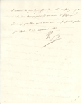 Napoleon Bonaparte Letter Signed
