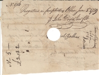Jebediah Huntington Signed Document