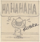 Original Schulz Sketch of Charlie Browns Sister Sally