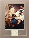 Norman Rockwell Signed Card