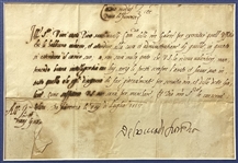 Cosimo I de' Medici, Grand Duke of Tuscany Signed Document