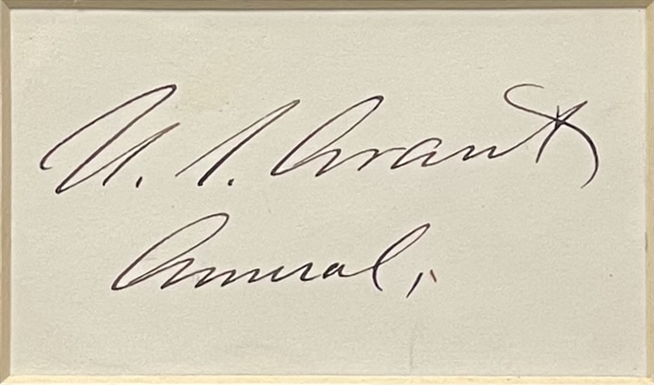 Ulysses S. Grant Signed Card